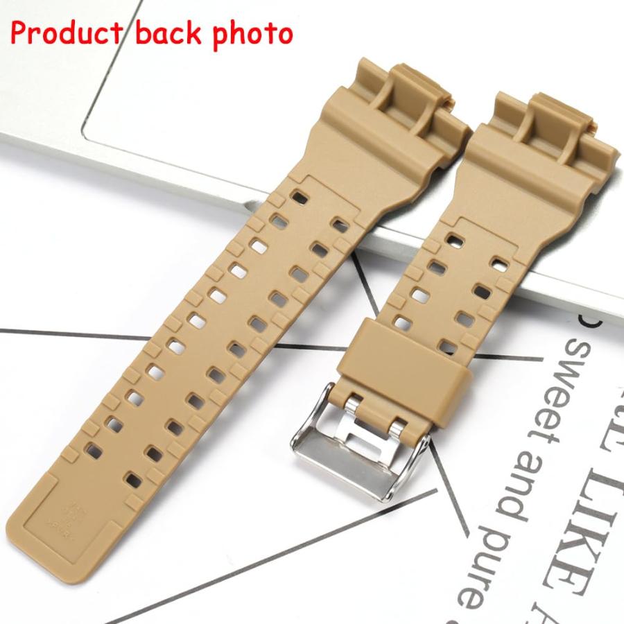 XBHSW 樹脂交換バンド カシオ G-Shock GA-100 GA-120 GA-110 GD-120 GD-100対応 迷彩カーキ 防水 交換ストラップの画像