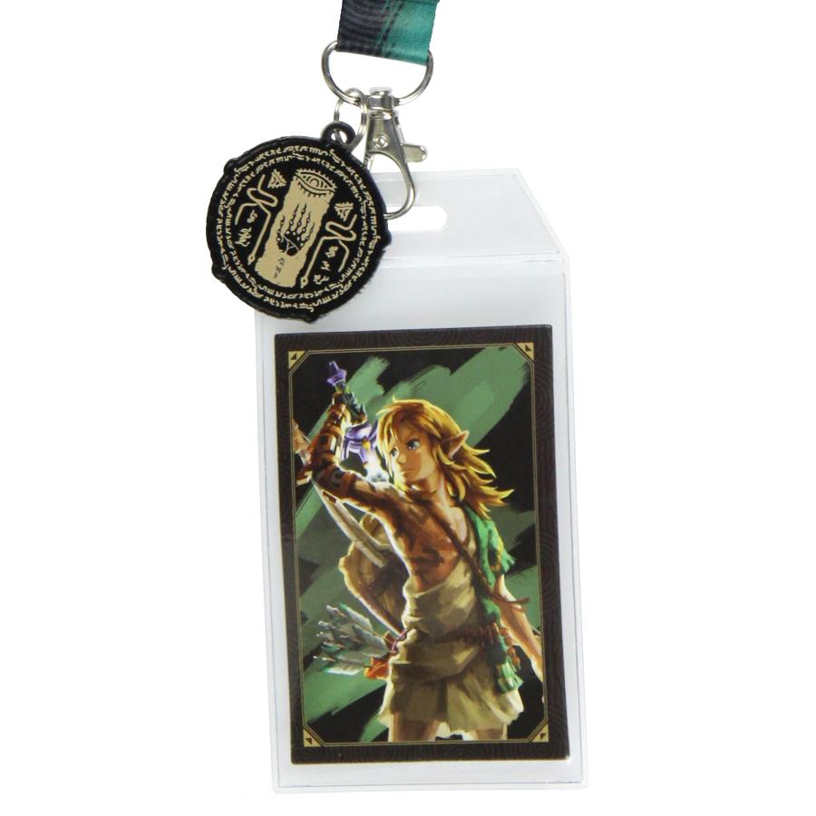 ゼルダの伝説 ランヤード 王国の涙 ブレイクアウェイ IDバッジホルダー ランヤード 1.5インチの金属製神殿ハンドペンダント付きの画像