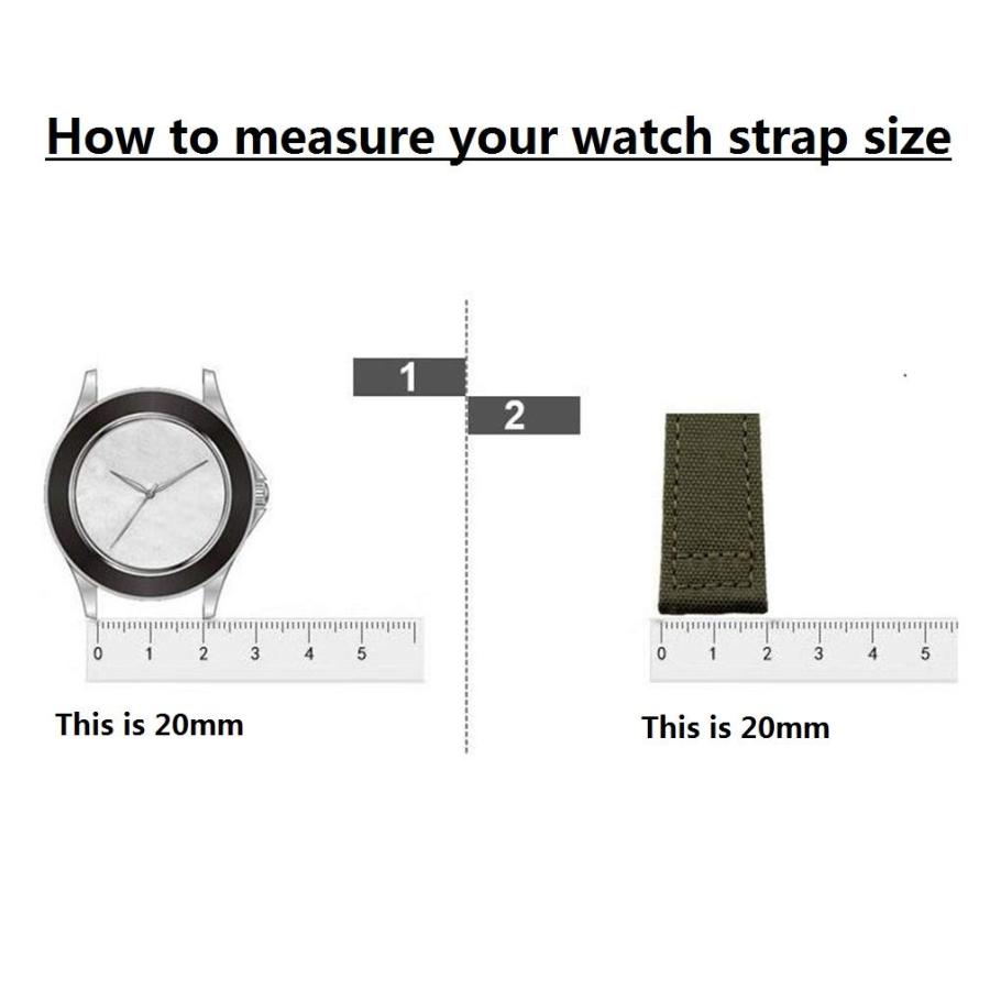 ミリタリーキャンバス腕時計ストラップ 18mm グリーン シングルパス ダイブ対応 285mm ステンレスバックル 軽量28gの画像