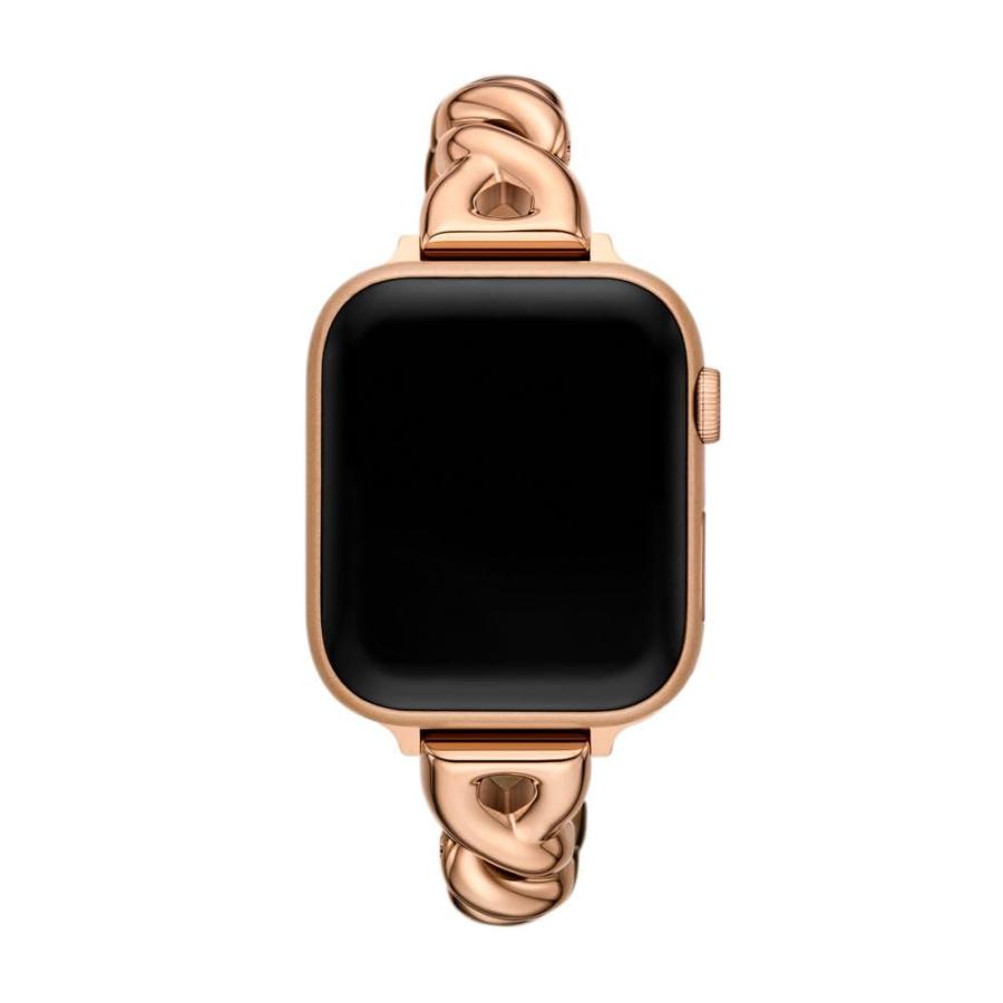 kate spade new york Apple Watch用ローズゴールドツイストリンク ステンレスバンド 38/40/41/42/44/45mm対応 Series 1〜9・SE対応 モデルKSS0200Eの画像