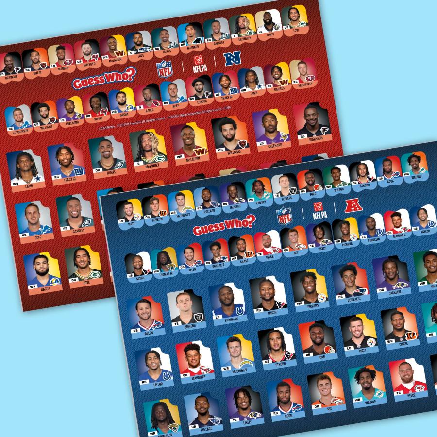 Guess Who? NFL Edition Board Game | Officially Licensed NFL Game for Kids and Families | Ages 6+ | 2 Players | 15 Mins. | Football Games_3