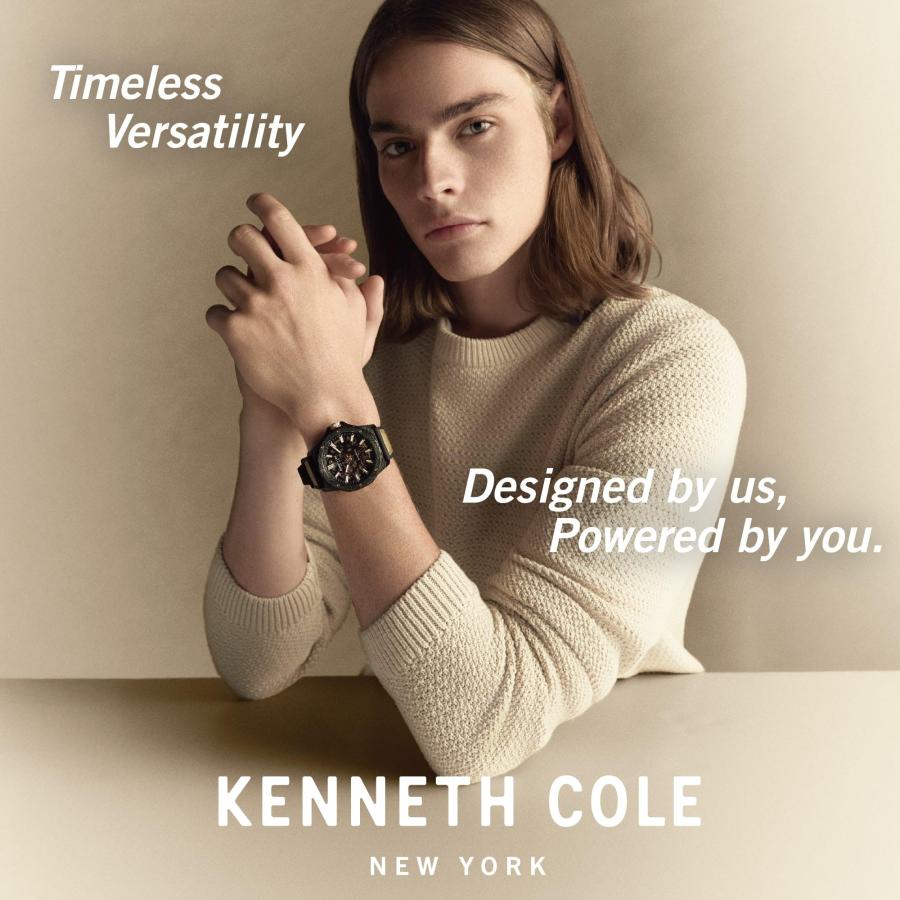 Kenneth Cole New York メンズ モダンクラシック腕時計 KCWGG7007301 3針 クォーツアナログ シルバーの画像