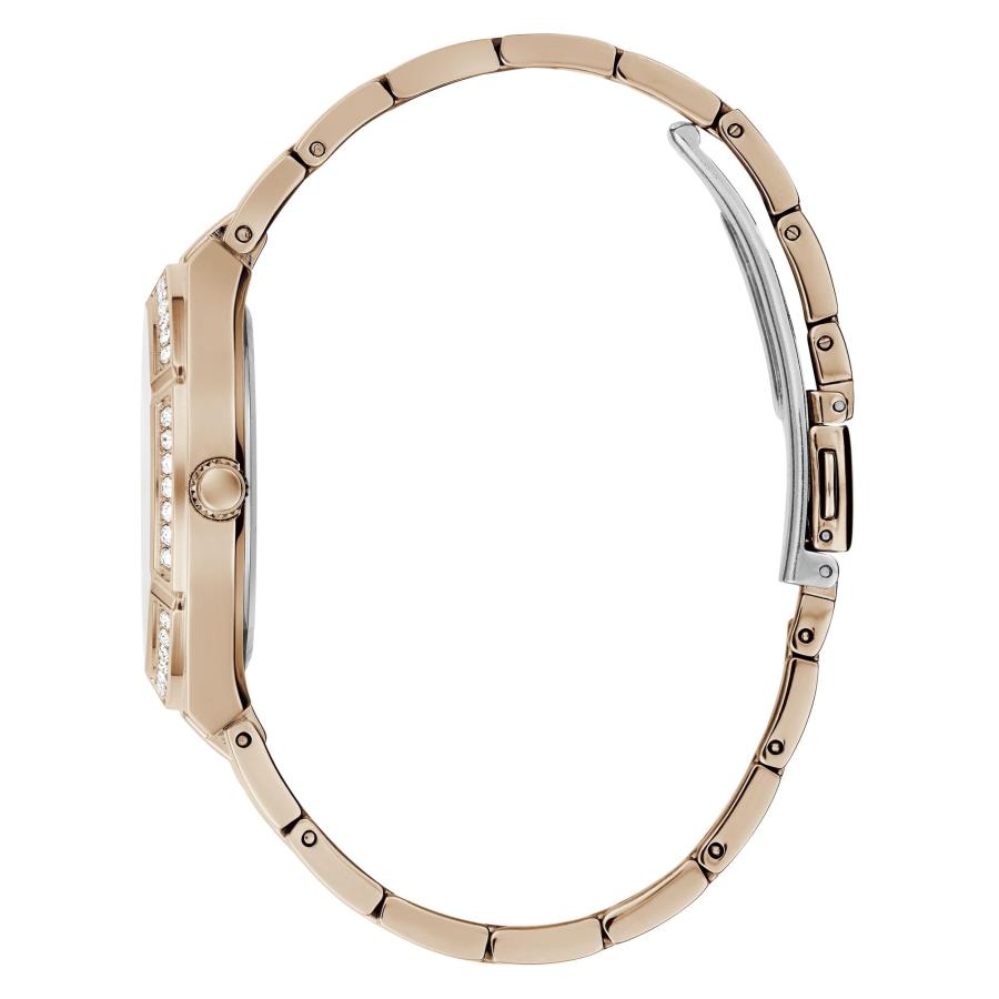 GUESS レディース 36mm 腕時計 - ローズゴールド調ピンクダイヤル ローズゴールド調ケース, ブロンズ, COSMOの画像
