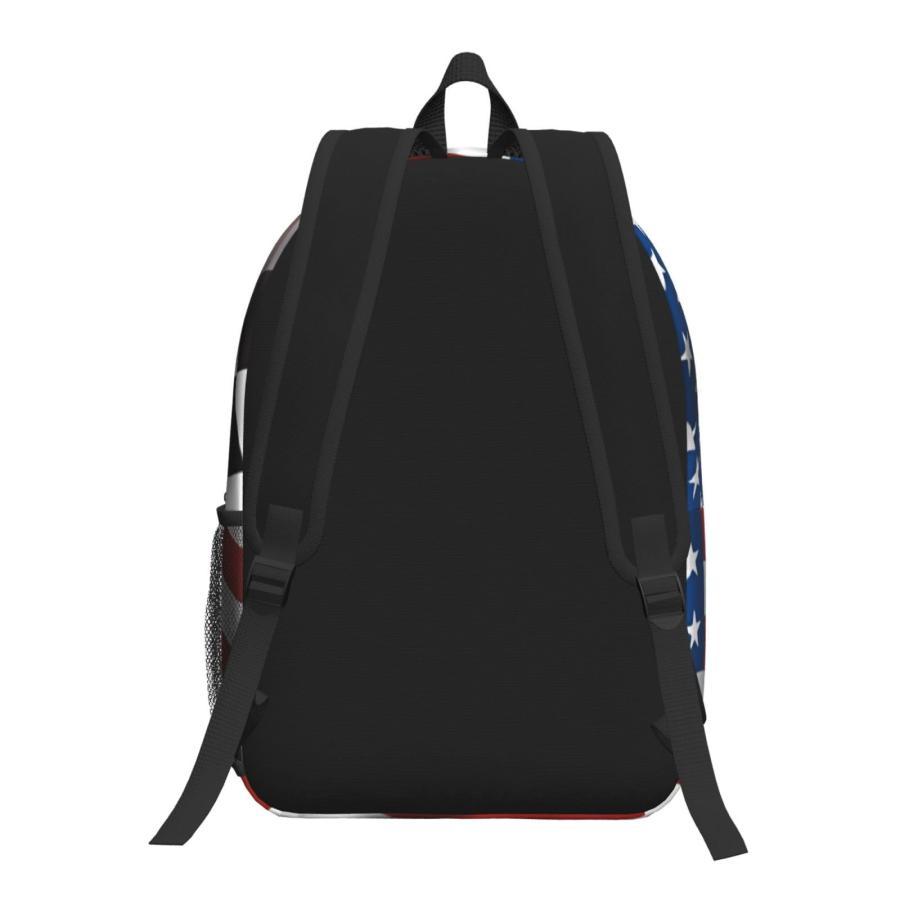 ayvcxui American Racing Checkered Flag 17 Inch Backpacks Multipurpose Laptop Backpack Double Shoulder Bag for Men Women Giftsの画像