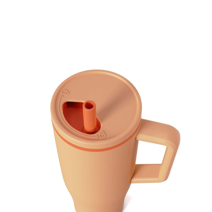 KISSKIND 40 oz Tumbler with Handle and Straw | Lumi Spin Hidden Straw 100% Leakproof Insulated Tumbler | Stainless Steel Water Bottle for Mom, Nurse,の画像