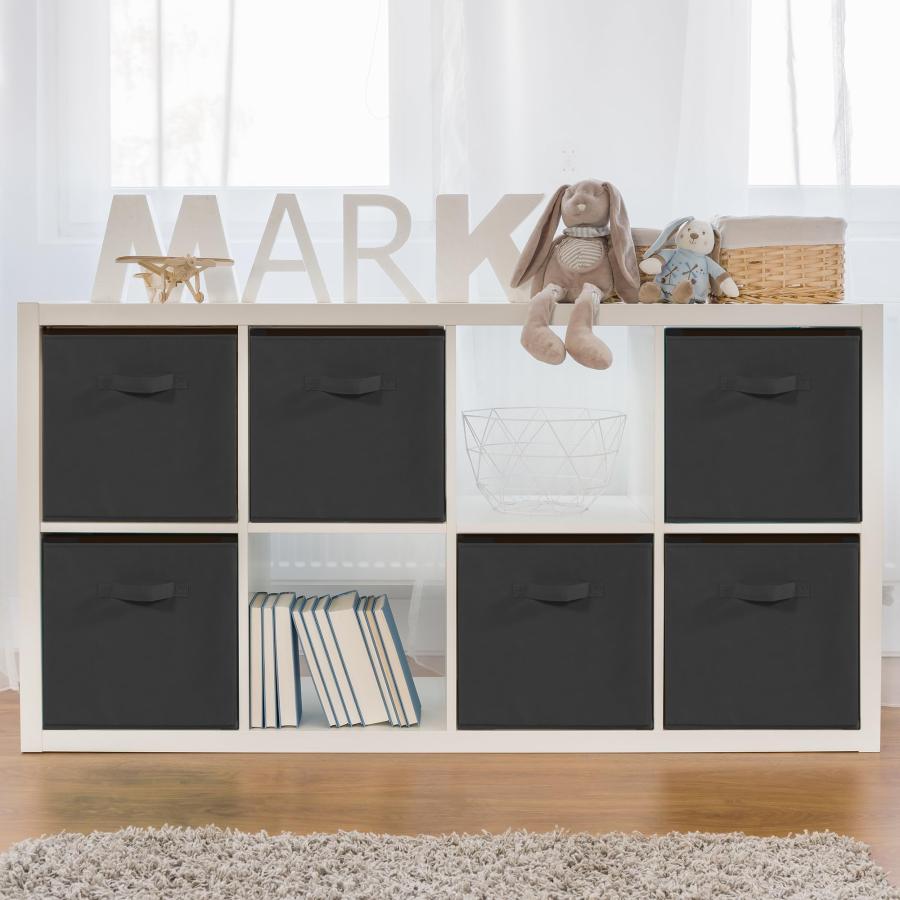 STORAGEIDEAS 11インチ ファブリックストレージキューブ 丈夫な折りたたみ式収納ボックス 衣類、毛布、棚、クローゼット、ベッドルーム、リビングルーム用の頑丈_2