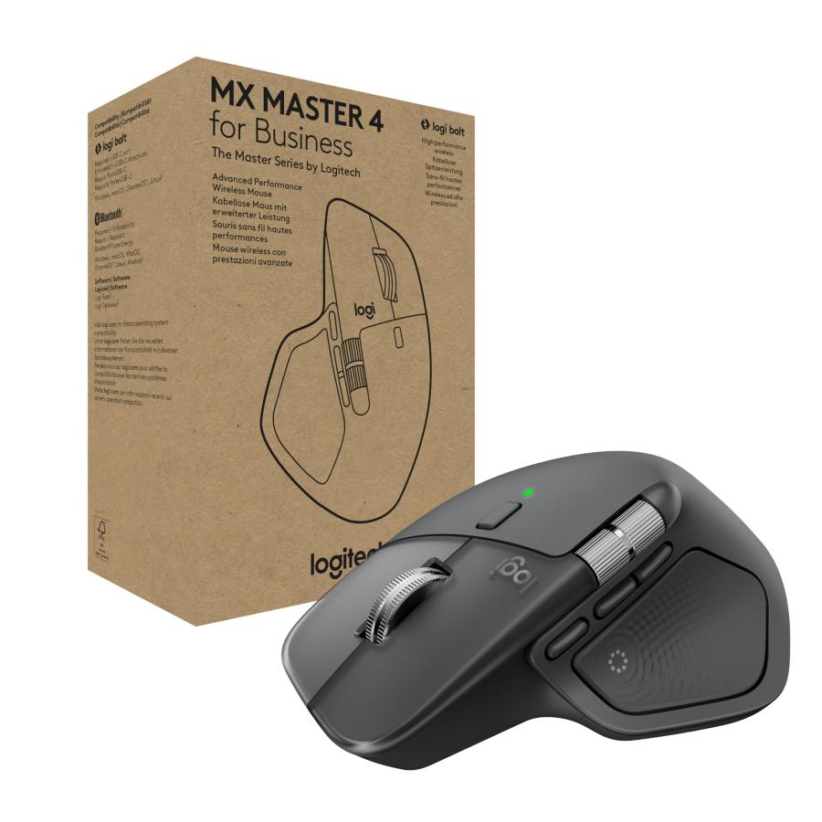 Logitech MX Master 4 for Business, Wireless Mouse with Quiet