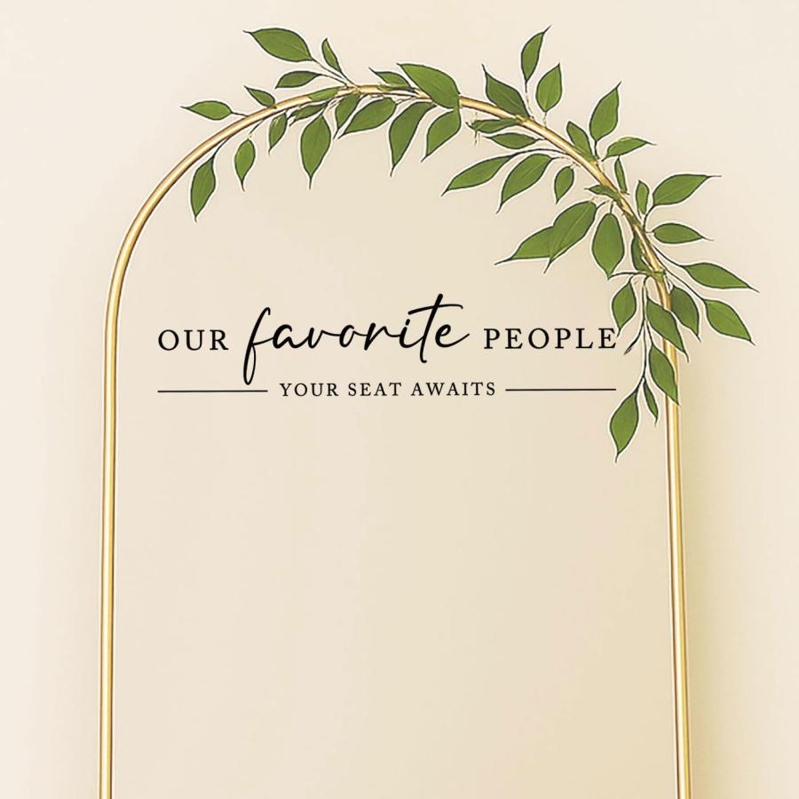 ウェディング用ビニールデカール「Our Favorite People」着席案内・シーティングチャート ウォールステッカー_1