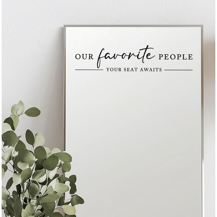 ウェディング用ビニールデカール「Our Favorite People」着席案内・シーティングチャート ウォールステッカー_4