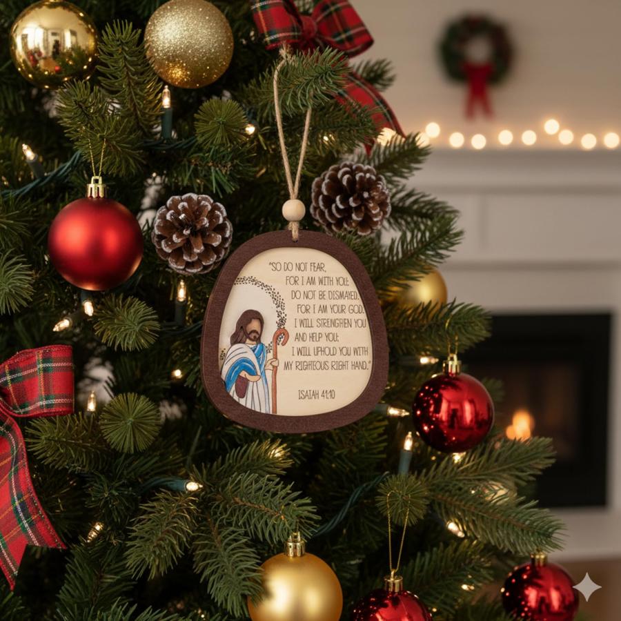 Religious Ornaments， Jesus Christmas Ornaments， Bible Verse 