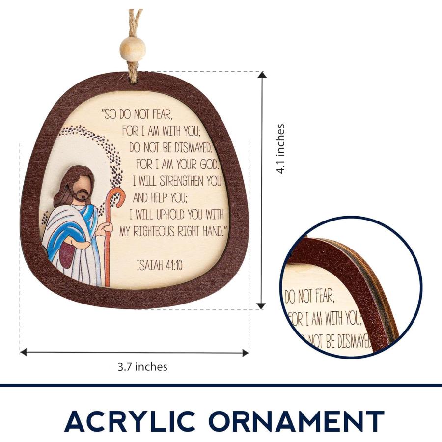 Religious Ornaments， Jesus Christmas Ornaments， Bible Verse 
