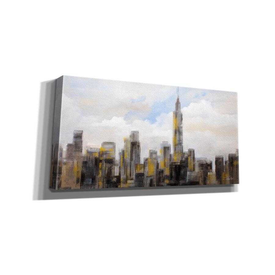Epic Graffiti 'Manhattan Clouds' by Silvia Vassileva Canvas Wall Art， 24" x 12"_1