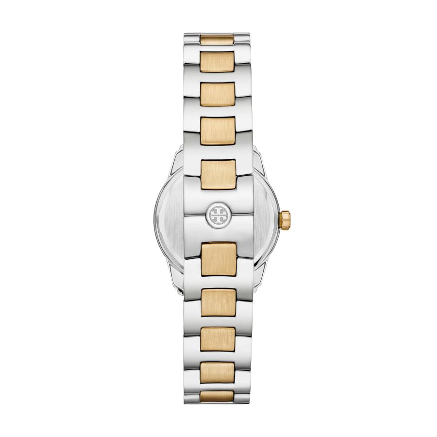 Tory Burch レディース スモール ミラー ツートーン ステンレススチール 腕時計 (モデル:TBW9063)の画像