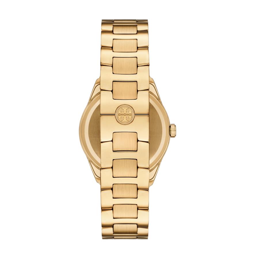 Tory Burch レディース ミラーゴールドトーンステンレススチール腕時計(モデル:TBW9060)の画像