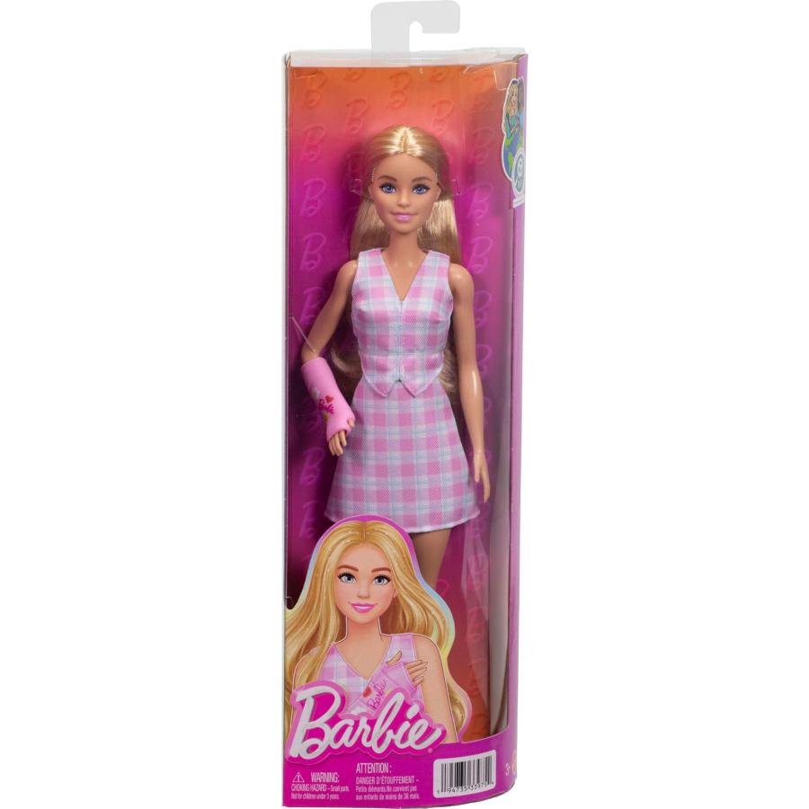 バービー(Barbie) ファッショニスタ ピンクチェックセットアップ きせかえ人形・ハウス ままごと・ごっこ遊び バービー人形 3歳から ピンク JJN56_5