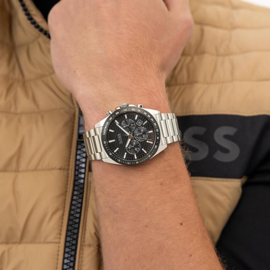 BOSS Men's Strike Watch, Stainless Steel Bracelet 5B Modern, Stylish Timepiece - Gift for Him 41mmの画像