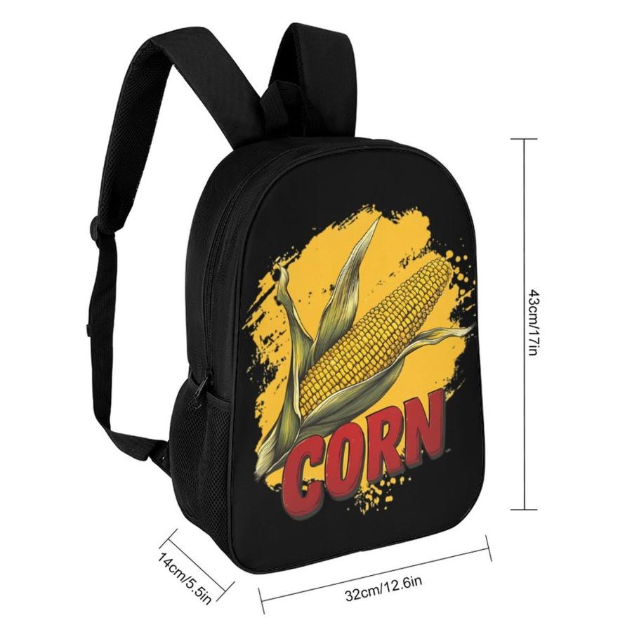 Corn Backpack 17Inch Travel Daypack Laptop with 1 Main Compartment And Side Pockets for Men Women
