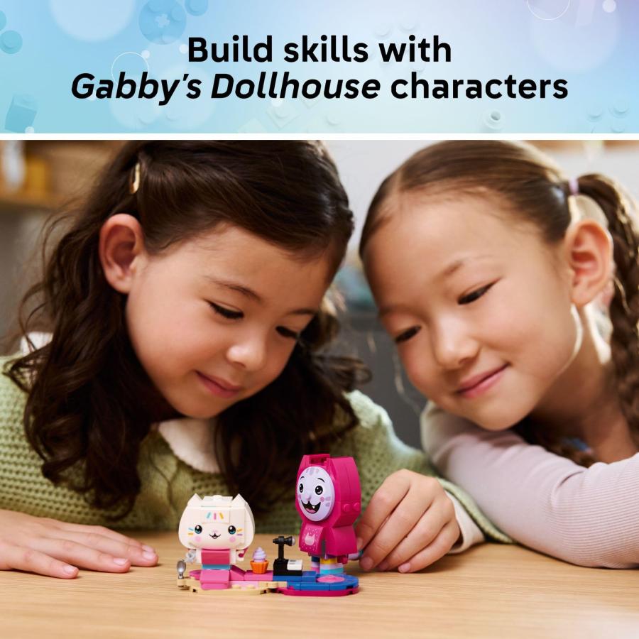 LEGO Gabby's Dollhouse Gabby's Brick-Built Cat Friends Building Toy for Girls ＆ Boys - Pretend Play Set W/6 Animal Toy Figures for Kids， Ages 6+ - Gi
