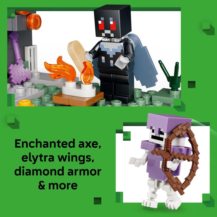 LEGO Minecraft The Pale Garden Building ＆ Pretend Play Toy for Boys ＆ Girls - Video Game Playset ＆ Toy Figures for Kids， Ages 7+ - W/Mothman ＆ Cre_2