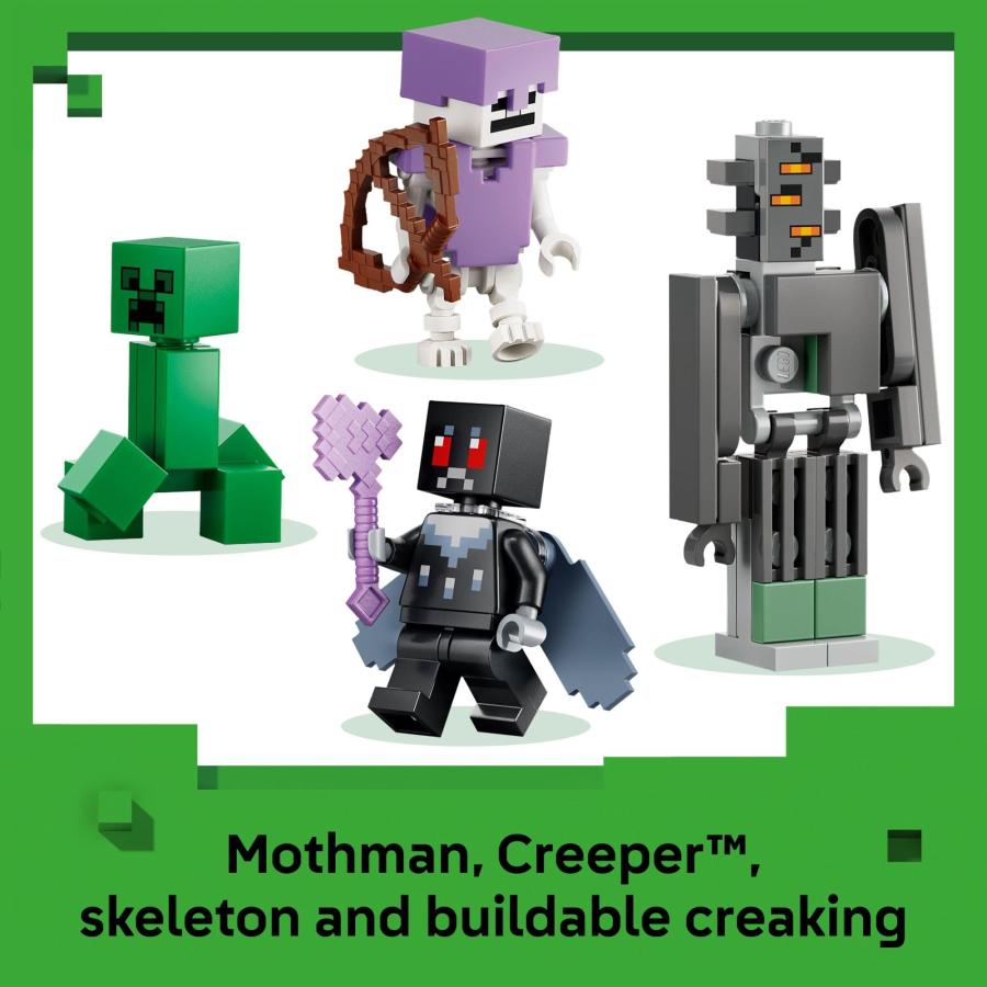 LEGO Minecraft The Pale Garden Building ＆ Pretend Play Toy for Boys ＆ Girls - Video Game Playset ＆ Toy Figures for Kids， Ages 7+ - W/Mothman ＆ Cre_4