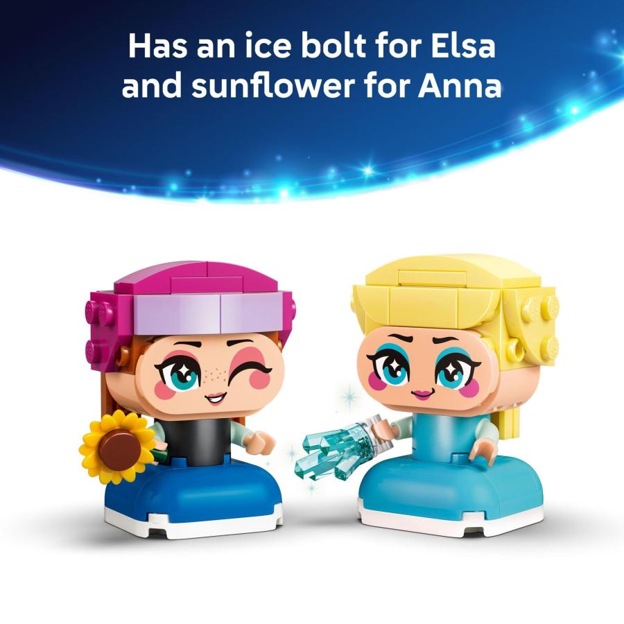 LEGO Disney Frozen Mini Anna ＆ Elsa Toys - Building Set for Girls ＆ Boys, Ages 5+ - Frozen Toys for Pretend Play or Bedroom Decor - Gifts for Birthdの画像