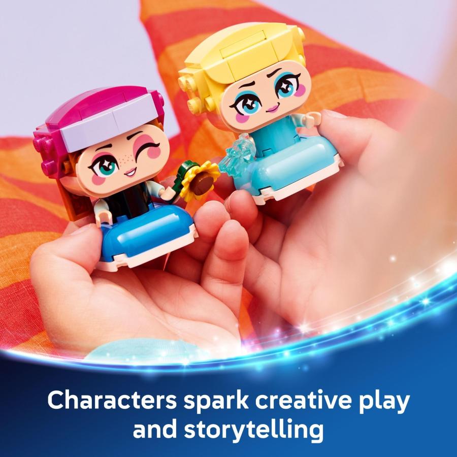 LEGO Disney Frozen Mini Anna ＆ Elsa Toys - Building Set for Girls ＆ Boys, Ages 5+ - Frozen Toys for Pretend Play or Bedroom Decor - Gifts for Birthdの画像