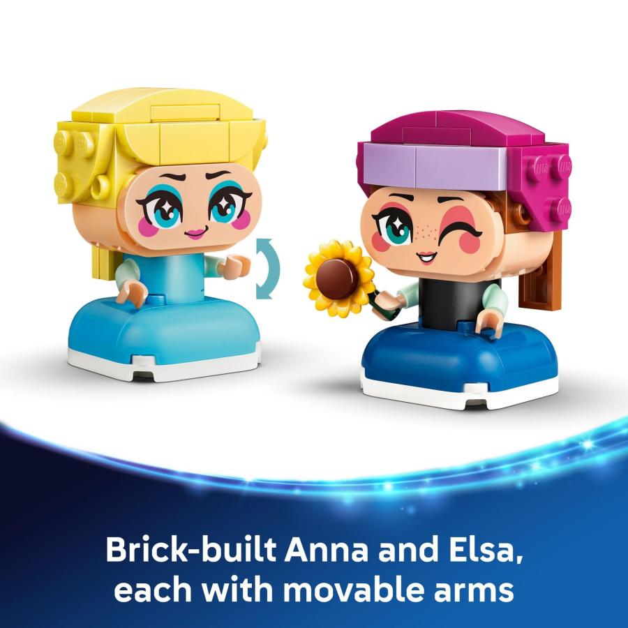 LEGO Disney Frozen Mini Anna ＆ Elsa Toys - Building Set for Girls ＆ Boys, Ages 5+ - Frozen Toys for Pretend Play or Bedroom Decor - Gifts for Birthdの画像