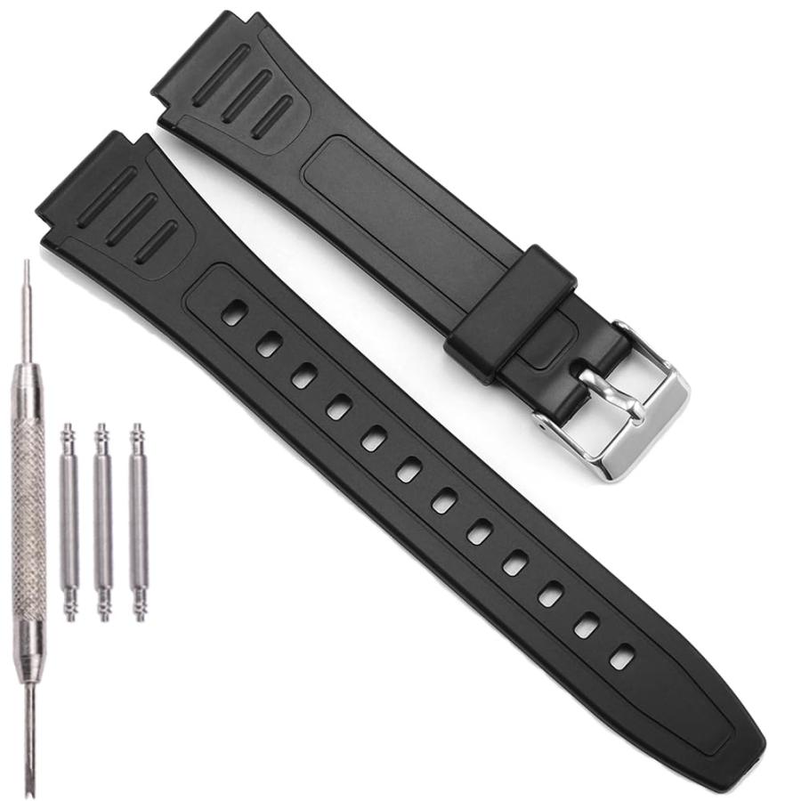 Feyert 樹脂交換用腕時計バンド Casio W-800H F108WH AE1200WH A158WA