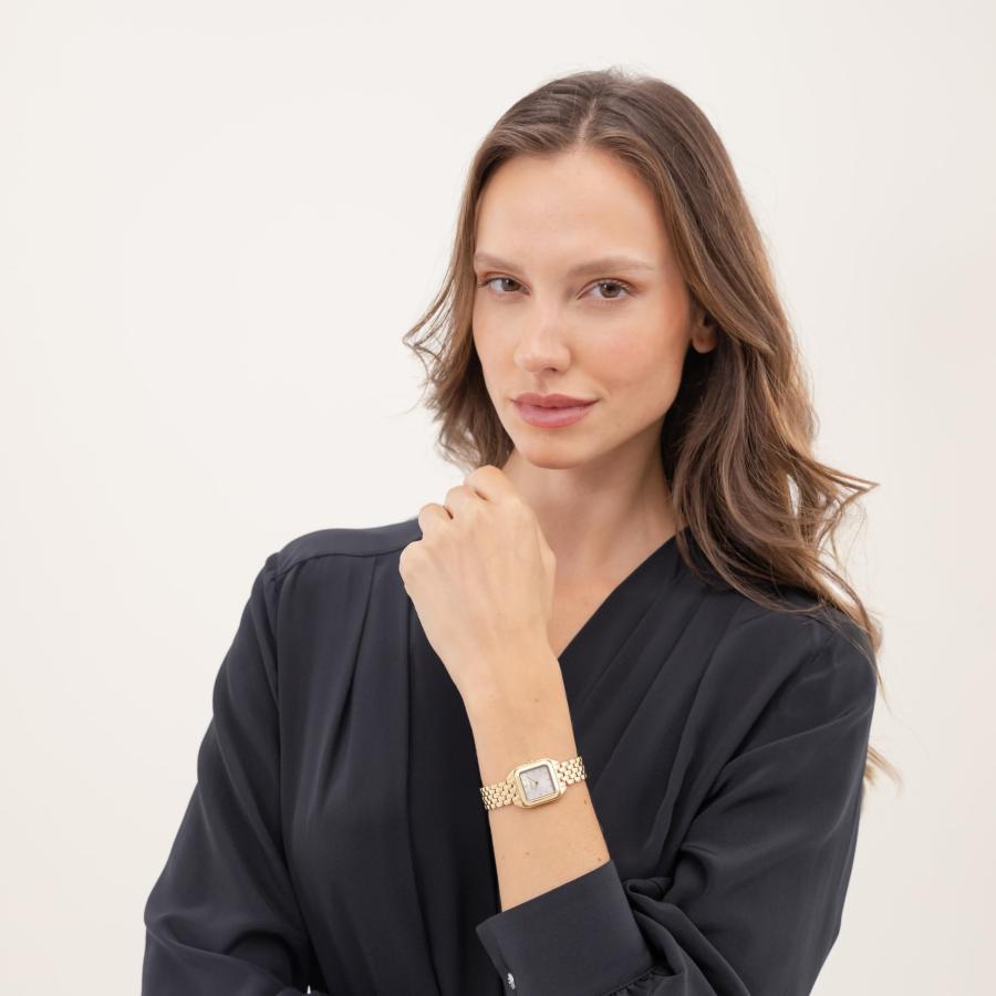 BOSS Women's Mae Petite Watch, Ionic Plated Thin Gold Steel Bracelet 3B Modern, Stylish Timepiece - Gift for Her 22mmの画像