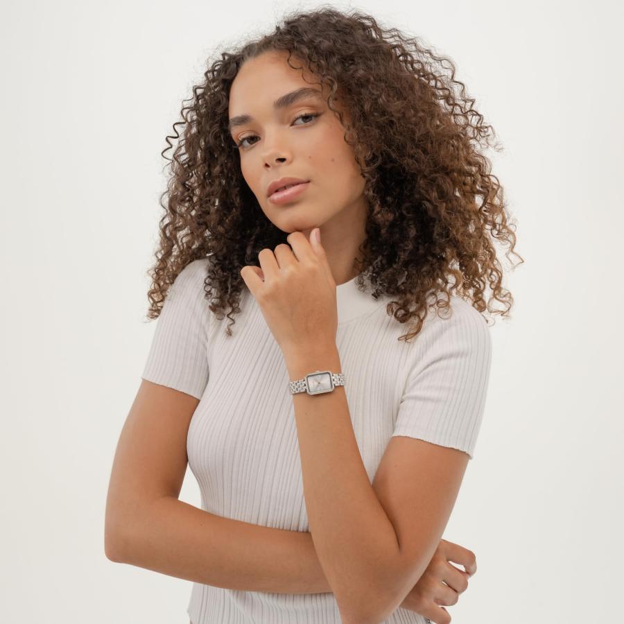 HUGO Women's #Cosy Watch, Stainless Steel Bracelet 3B Modern, Stylish Timepiece - Gift for Her 21mmの画像