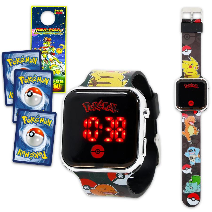 子供用ポケモンウォッチ - LCDデジタルウォッチとバンドル。ストラップ