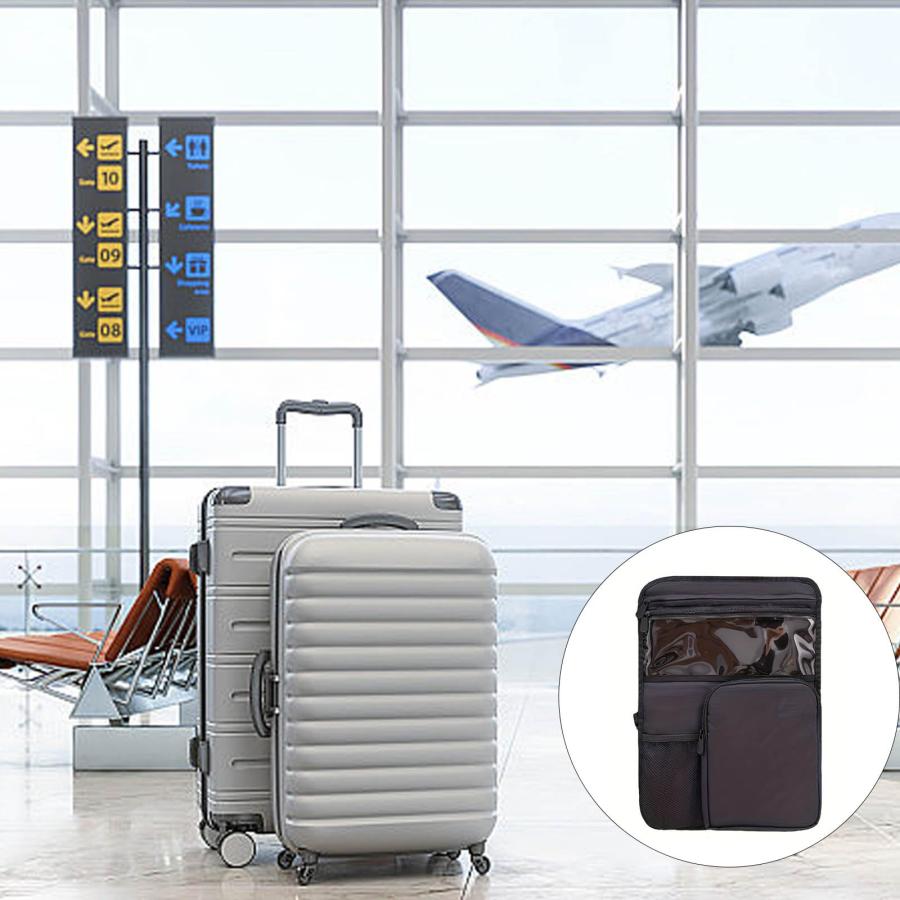 Compact Travel Storage Bag Extendable Luggage Planner with Traveldocument Pocket Water Immune Polyamide for Business Vacation Use Extendable Packagingの画像