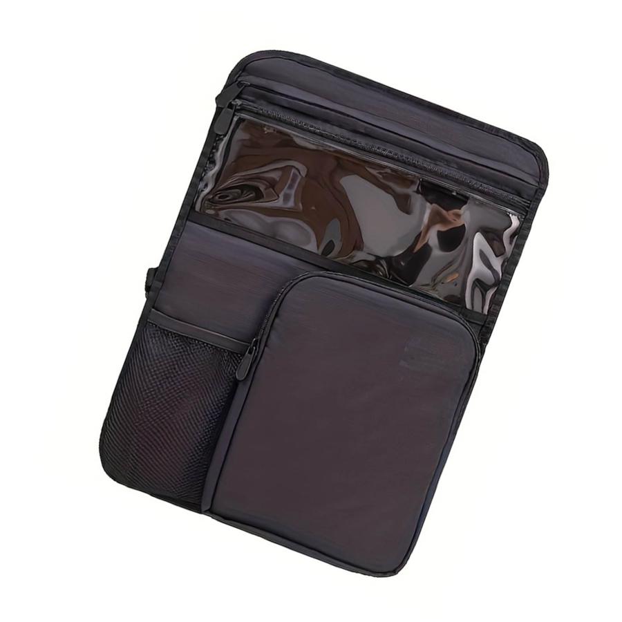 Compact Travel Storage Bag Extendable Luggage Planner with Traveldocument Pocket Water Immune Polyamide for Business Vacation Use Extendable Packagingの画像
