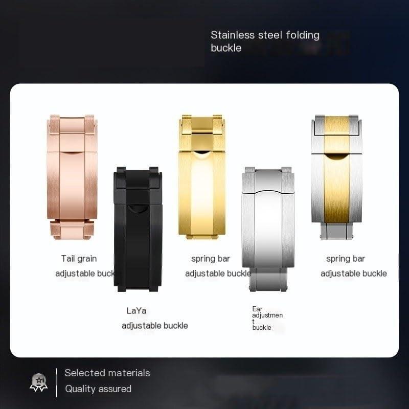 KIMMOEN Rolex用Dバックル サブマリーナー/デイトナ/ヨットマスター/GMT対応 ステンレスクラスプ ローズゴールドの画像