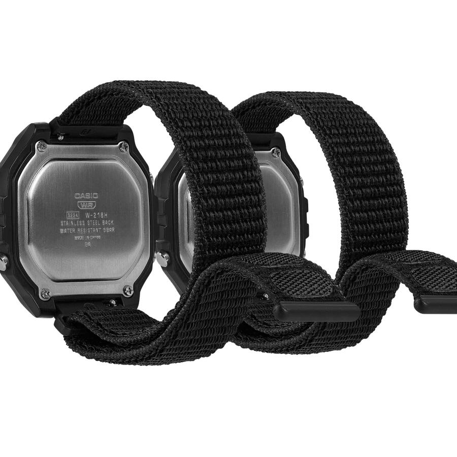 TOCCOOL 18mm ナイロンバンド 2本入り Casio AE-1200・F-91W・A-168・W-218H・W-800H対応 調節可能