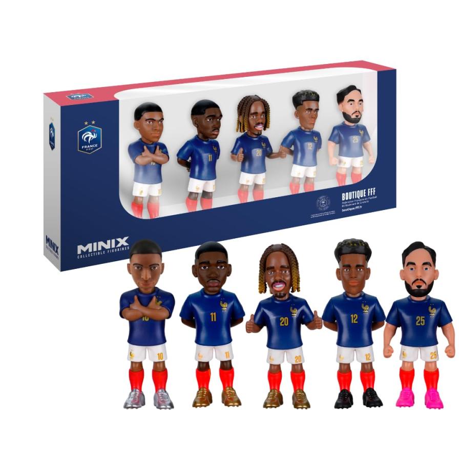 Minix フランス代表サッカーフィギュア 5個パック | Mbappe Dembele