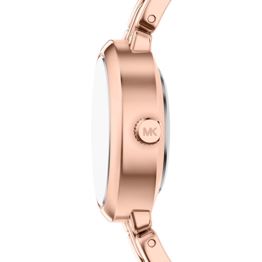 Michael Kors Women's Maude Three-Hand Rose Gold-Tone Stainless Steel Watch and Bracelet Set (Model: MK7598SET)の画像