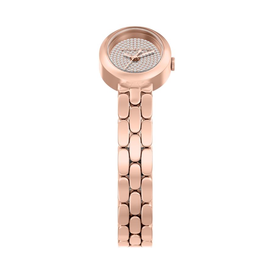 Michael Kors Women's Maude Three-Hand Rose Gold-Tone Stainless Steel Watch and Bracelet Set (Model: MK7598SET)の画像