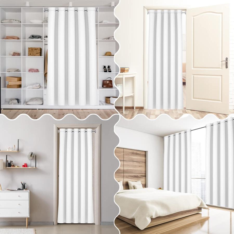 Castle Fairy Cartoon Books Door Curtain，1 Panel 34" W X 80" L，Bookshelf Books Decorative Door Drape for Bedroom Privacy，30%-50% Room Darkening Blackou_6