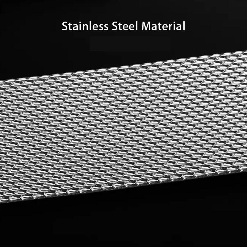 18mm ローズゴールド ミラネーゼループ ステンレスメッシュ腕時計バンド クイックリリース ユニバーサルの画像