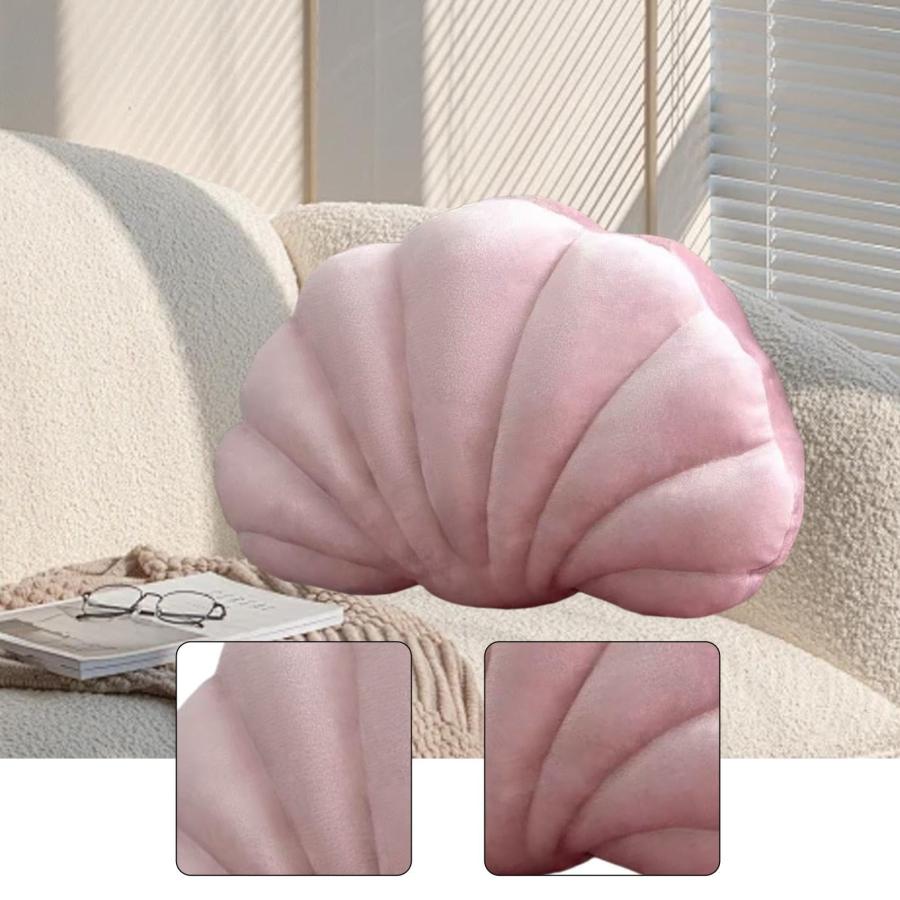 LeeQinersw Seashell Throw Cushion Decorative Bed Pillow Ornament for Chair Sleeping Suitable for Adults Living Room, Pink_1