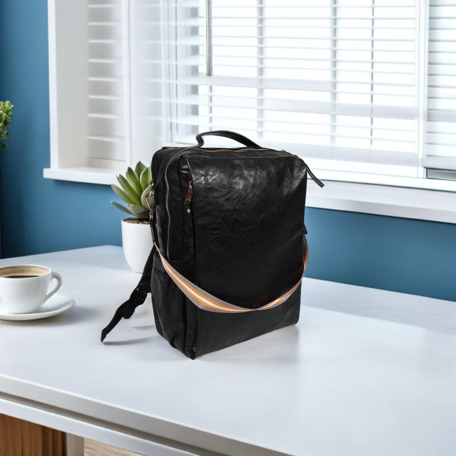 BESPORTBLE Stylish Laptop Backpack for Women and Men, Waterproof Business Work Backpack with Multiple Compartments, 16-inch Travel and School Daypack,の画像