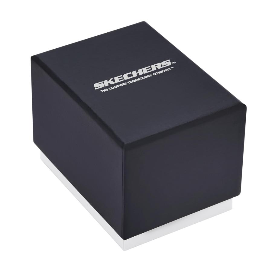Skechers Glen Oaks SR5290 メンズ腕時計 42mm レッドポリカーボネートケース サンレイシルバーダイヤルの画像