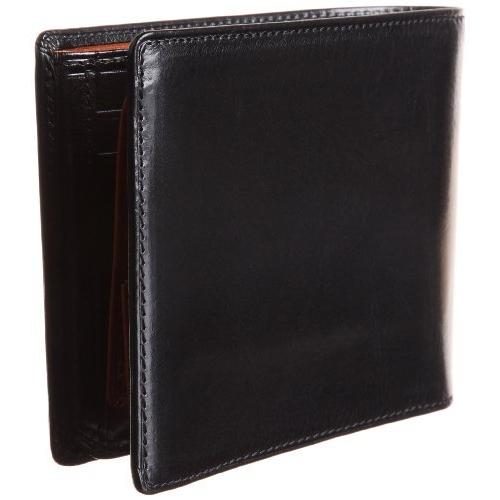 オリーチェ 二つ折り財布 オリーチェレザー使用 メンズ (ブラック) 牛革 イタリアンレザー あり