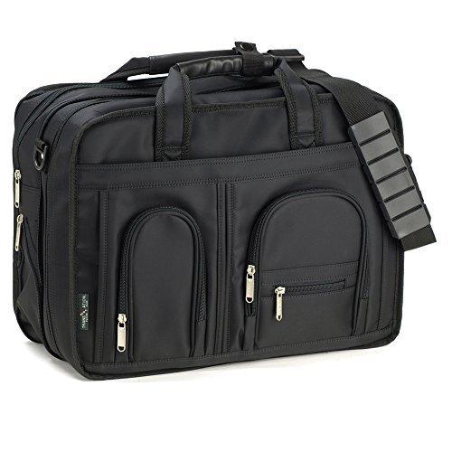 PC対応ビジカジ 2室式 42cm B4ファイルサイズ対応・PC収納バッグ・マチW仕様 26413-01クロ