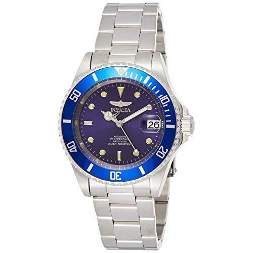 インビクタ 腕時計 Pro Diver 自動巻き 40mm ケース シルバー ステンレス鋼ストラップ 青ダイヤル 9094OB メンズ 正