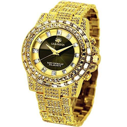 J.HARRISON ジョンハリソン 腕時計 メンズ シャニングソーラー電波時計 JH-025GB 腕時計 どこにいても正確な時刻に