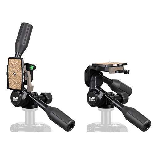 SLIK 雲台 SH-727 E 3ウェイ型 DIN規格クイックシュー 小型・中型三脚用 206737 