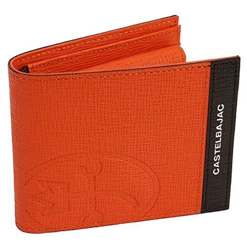 カステルバジャック 二つ折り財布 アルル メンズ 067602 26 オレンジ