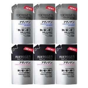 つめ替各3個 薬用アデノゲン スカルプケアシャンプー(ドライタイプ)＆コンディショナー 各310ml